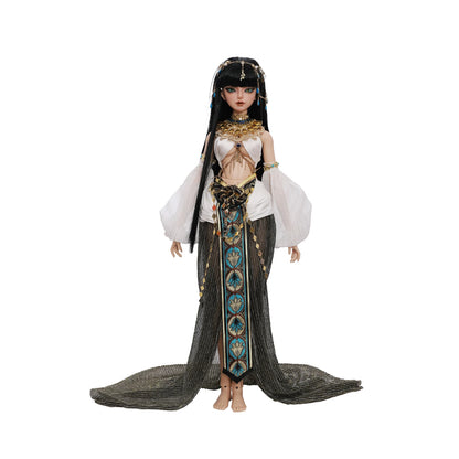 Snake B Egyptian Serpent-Eyed BJD 1/4 Fullset - Humanoid Snake Goddess Uraeus & Handmade Was-scepter Ancient Inspired ShugaFairy