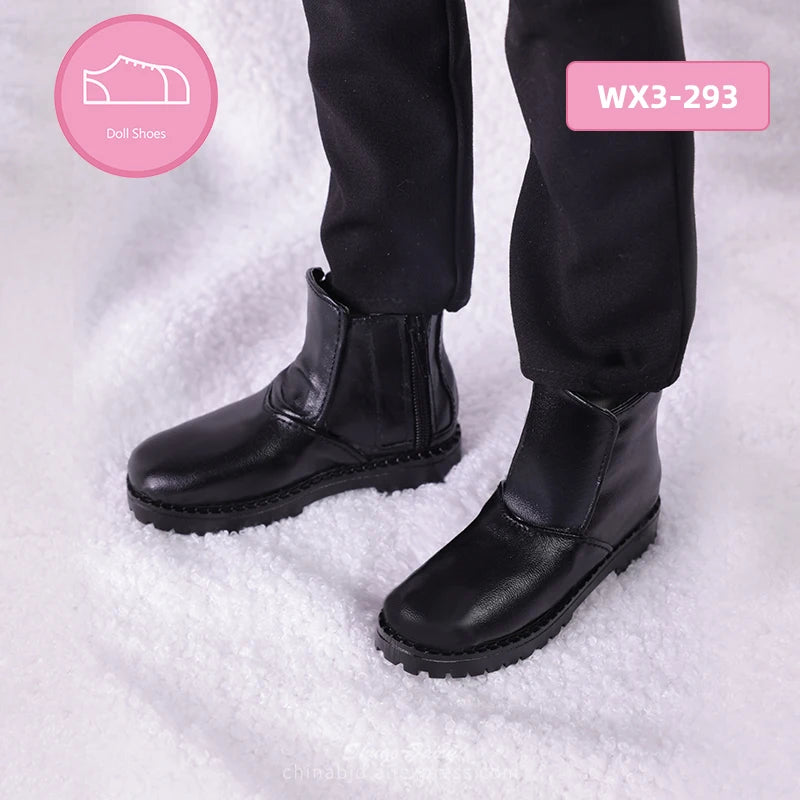 Bjd Shoes 1/3 Suitable Yunus Body 10.2cm  Fashionable Doll Of High-tops Patent Leather Shoes Pu Material Doll Accessories