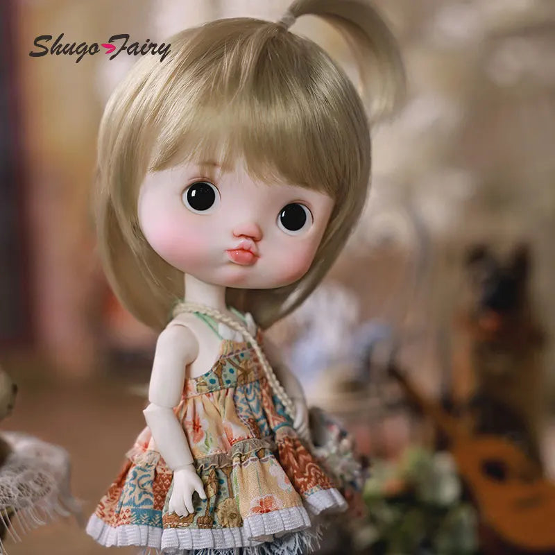 ShugaFairy Zhuzhubao 1/6 Bjd Doll Big Head Baby Pout Face Cute Girl Double Eyelids High Quality Ball Jointed Dolls