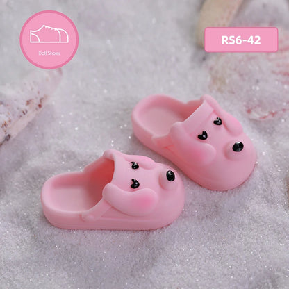 BJD Shoes 1/6 Bady about 4.4cm Pink Sky Bluebright Yellow Fresh Green Optional Doll Accessories