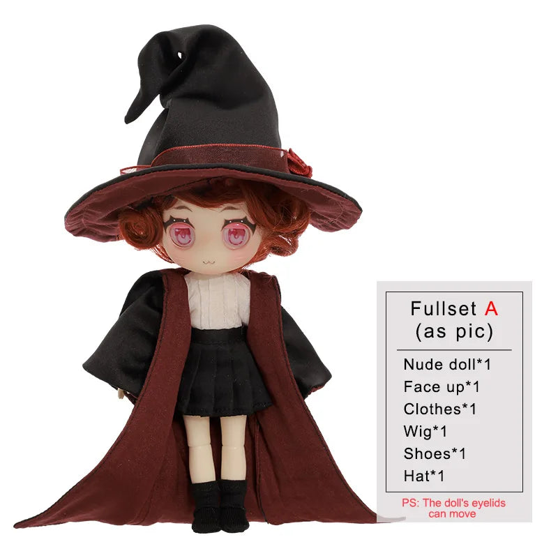 BJD Doll 1/8 Seema Pastries Body Eyelid Movable Magic Apprentice Modeling Doll Surprise New Year Gift Ball Jointed Dolls
