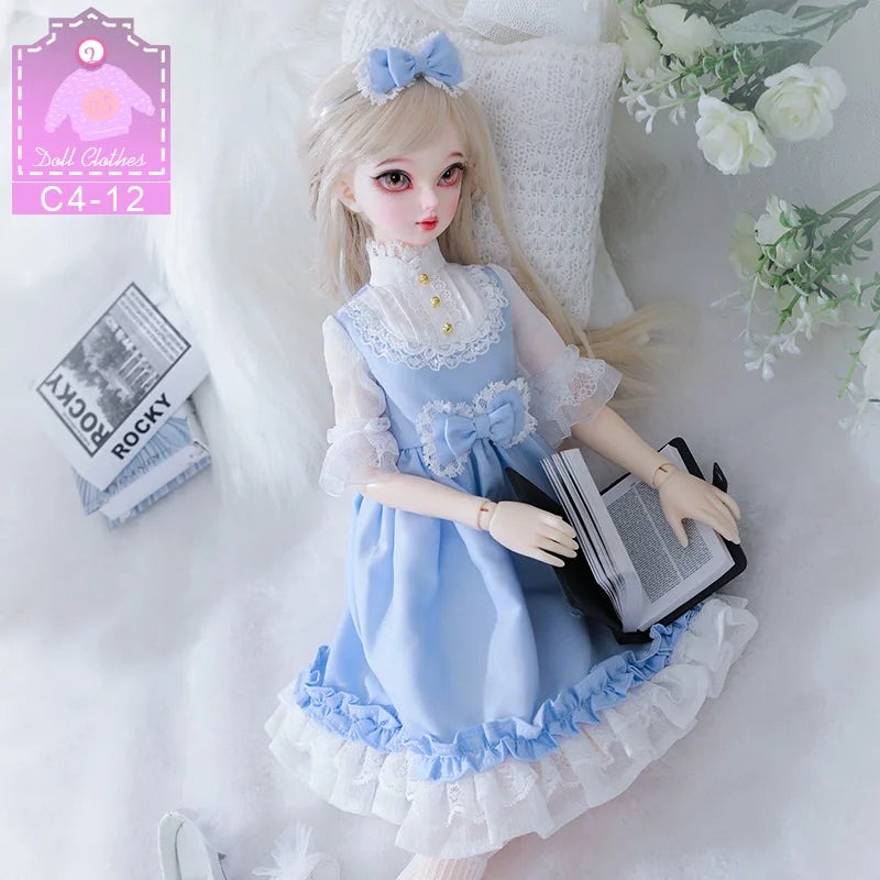 BJD Clothes LDS Cai E Chest Body Use 1/4 BJD Accessories Light And Silky Texture Clothes Hand Made Doll Outfit