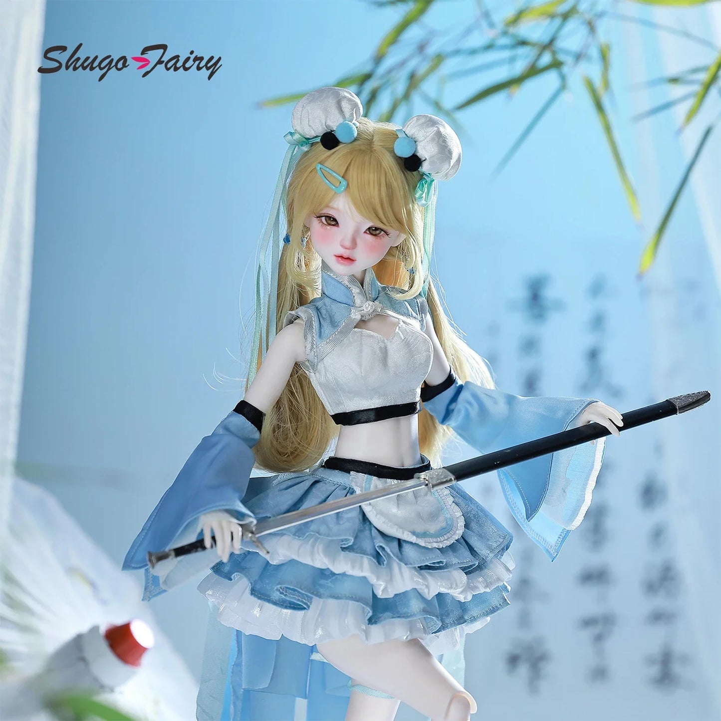 ShugaFairy Liano E BJD - Adorable Guo Feng Y2K Girl W/ Powerpuff Style | Complete Poseable Set