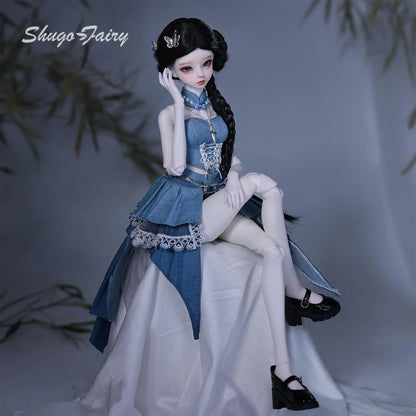 ShugaFairy Faina E 1/4 Handmade BJD - Wuxia Lolita Disciple Full Set Y2K Martial Arts Sister Collectible Poseable Doll