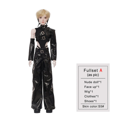 BJD Doll 1/4 Ryan - Neo Punk K-pop Resin Figure Leather Coat Set Bubo 2nd Boy Band Collector Art Poseable Stage Idol Shugafairy