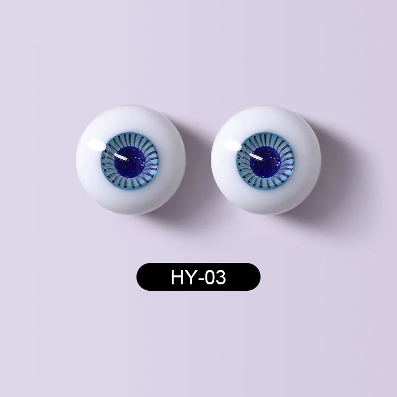 BJD Eyes Glass Eyeball Handscraft Colourful Doll Accessories Size 1/3 1/4 1/6 1/8 yosd SD MSD 12 14mm