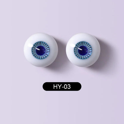 BJD Eyes Glass Eyeball Handscraft Colourful Doll Accessories Size 1/3 1/4 1/6 1/8 yosd SD MSD 12 14mm