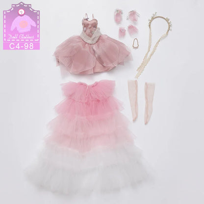 BJD Clothes LDS Cai E Chest Body Use 1/4 BJD Accessories Light And Silky Texture Clothes Hand Made Doll Outfit