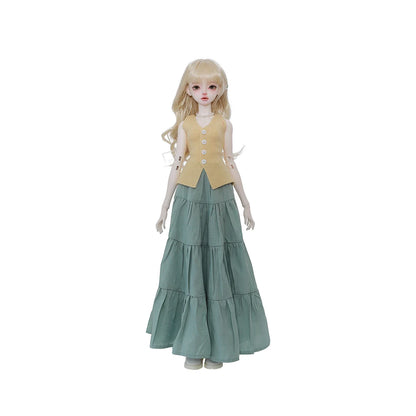 SPRING SALE!  Shugafairy Libra D 1/4 BJD - Pastel Minimalist Doll for Picnic | Full Set Korean Poseable