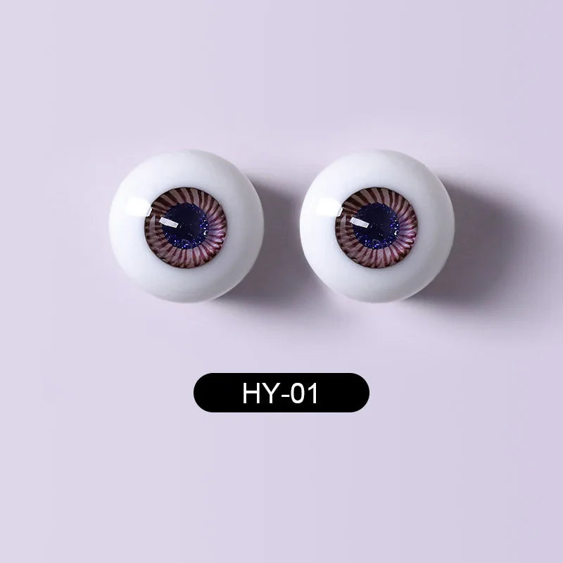 BJD Eyes Glass Eyeball Handscraft Colourful Doll Accessories Size 1/3 1/4 1/6 1/8 yosd SD MSD 12 14mm