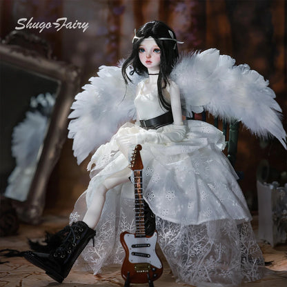 BJD Doll 1/4 Punk Rock Angel Gothic Doll Resin BJD Figures Shugafairy Celia L Full Set Collectible Doll Articulated Dolls