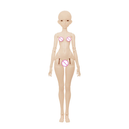 BJD Doll 1/4 Julia D Full Set with Ballet Beach Outfits Pink Wig Full Bust Body Swimsuit Ball Jointed Doll Shugafairy