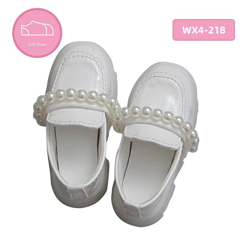BJD Shoes 1/4 Poetry body About 7.0cm White Elegant and stylish pearl shoes Doll Accessories