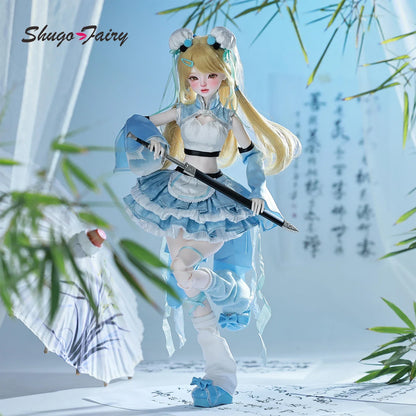 ShugaFairy Liano E BJD - Adorable Guo Feng Y2K Girl W/ Powerpuff Style | Complete Poseable Set
