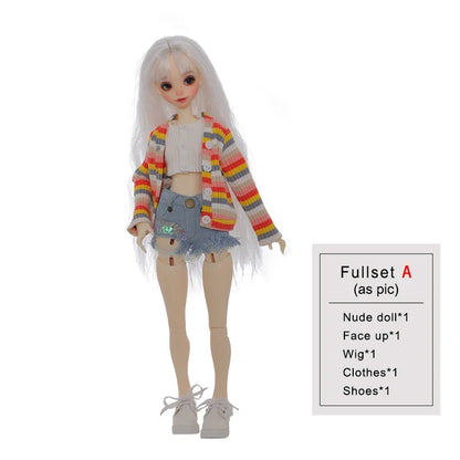 ShugaFairy Momoni - 1/4 BJD Slim Body Resin Doll Fashion Full Set 40cm Ball-Jointed Figure New Design Collectible