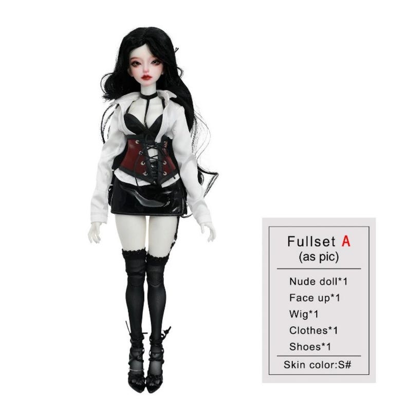BJD Isla A 1/4 BJD Executive OL Style Collectible Art Doll Elegant Alluring Full Set with Resin Body